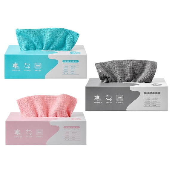 Quick-Draw Microfiber Cloths 3-Pack, 20 Per Box, 20x20cm Soft & Absorbent Towels for Household, Kitchen,