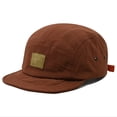 thumbnail image 1 of Quick-Dry 5-Panel Camp Cap for Women/Men, Lightweight Short Brim Hat with Soft Top - Retro Workwear Style Sun Visor for Hiking & Streetwear (1-Pack) Red One Size, 1 of 4