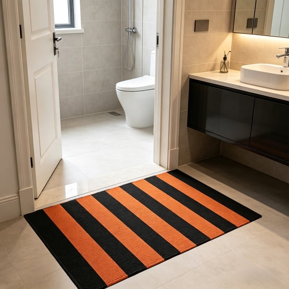 Quick Dry Absorbent Bath Mat with Non Slip Backing for Bathroom Shower Door Entryway and Kitchen