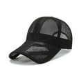 thumbnail image 1 of Quick Dry Adjustable Men Women Sun Protection Caps Full Mesh Hats Summer Sunscreen Hats Baseball Cap BLACK, 1 of 8