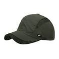 thumbnail image 1 of Quick Dry Adjustable Ponytail Baseball Cap for Men with Criss Cross Design, 5 Panel Mesh Trucker Hat for Running and Sports, Low Profile Fitted Golf Hat for Fishing and Hiking,JN, 1 of 9