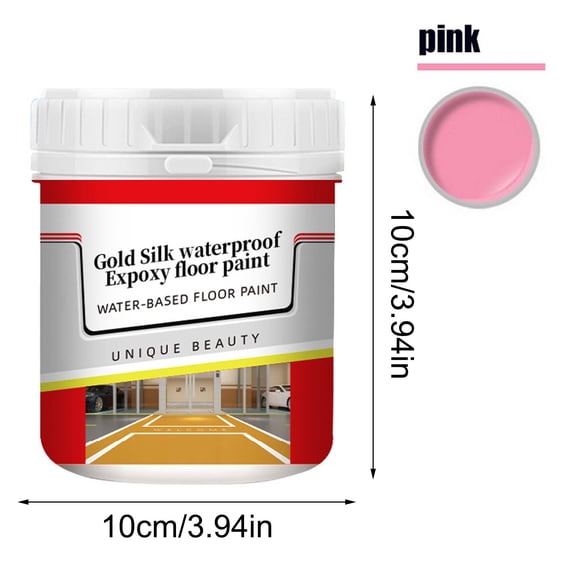 Quick Dry Anti-Slip Water-Based Epoxy Floor Paint, Smooth Silk Texture Nantestyle Coating, 500ml Low Odor Waterborne Floor Paint For Garage Indoor Ground Renovation Supply Storage Planning