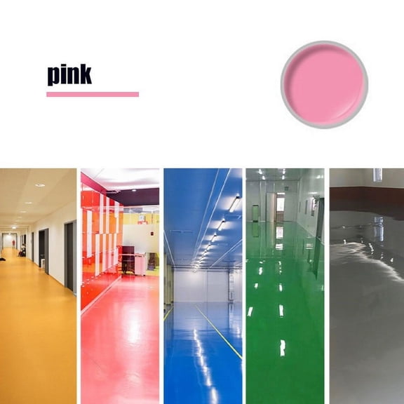 Quick-Dry Anti-Slip Water-Based Floor Paint, 500ml Golden Silk Epoxy Water-Based Floor Paint,Waterproof and Non-Slip, for Concrete, Wood, Tile and Metal