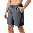 thumbnail image 1 of Quick-Dry Athletic Shorts Men Casual Elastic Waist Drawstring Lightweight Summer Beach Hiking Golf Shorts with Pockets, 1 of 6