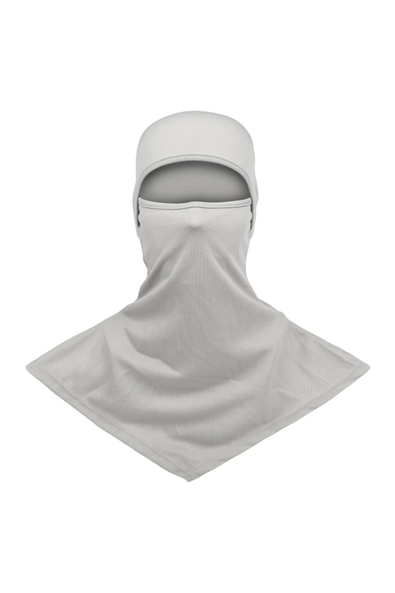 Quick Dry Balaclava Face Mask for Men Windproof Cycling Helmet Liner Sun Protection Neck Gaiter Breathable Outdoor Sports Hood for Biking and Running Light Gray