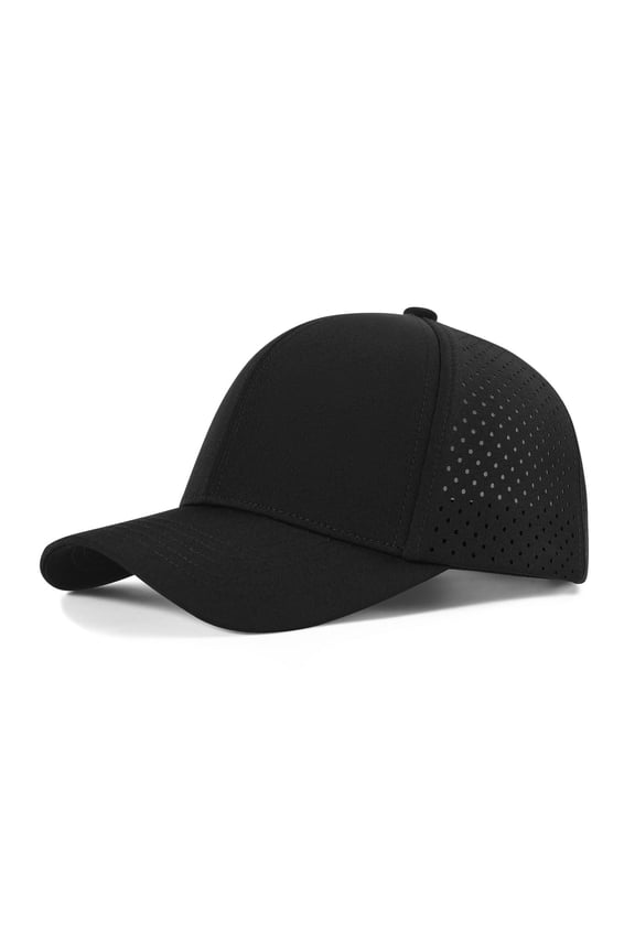 Quick Dry Baseball Cap Laser Cut Mesh Ball Curved Brim Snapback Hat