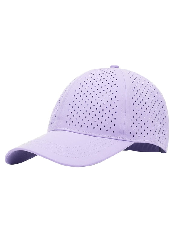 Quick Dry Baseball Cap Mesh Snapback Hat Sun Running Hat Men by Awwp Lavender Purple