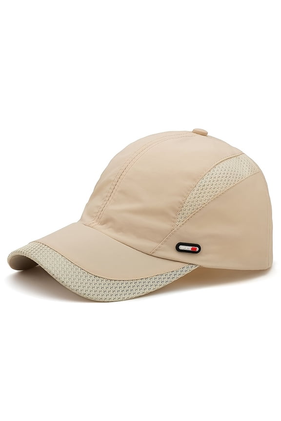 Quick-Dry Baseball Cap SPORTS Letter Logo Sports Cap for Women Adjustable Thin Breathable Outdoor Fishing Running Casual Cap