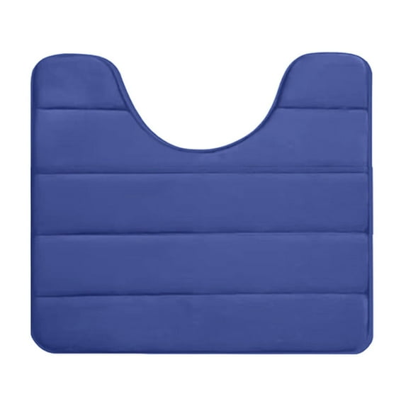 Quick Dry Bath Mat,Bath Mats For Bathroom,Foam Bath Mat U Shape Toilet Mats,Bathroom Rugs Soft Comfortable Water Drying Absorption Non-Slip Thick Machine Washable Easier To Dry Dark