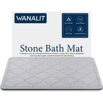 Stephan Roberts Luxury Spa Mat Bath Gray 17x24