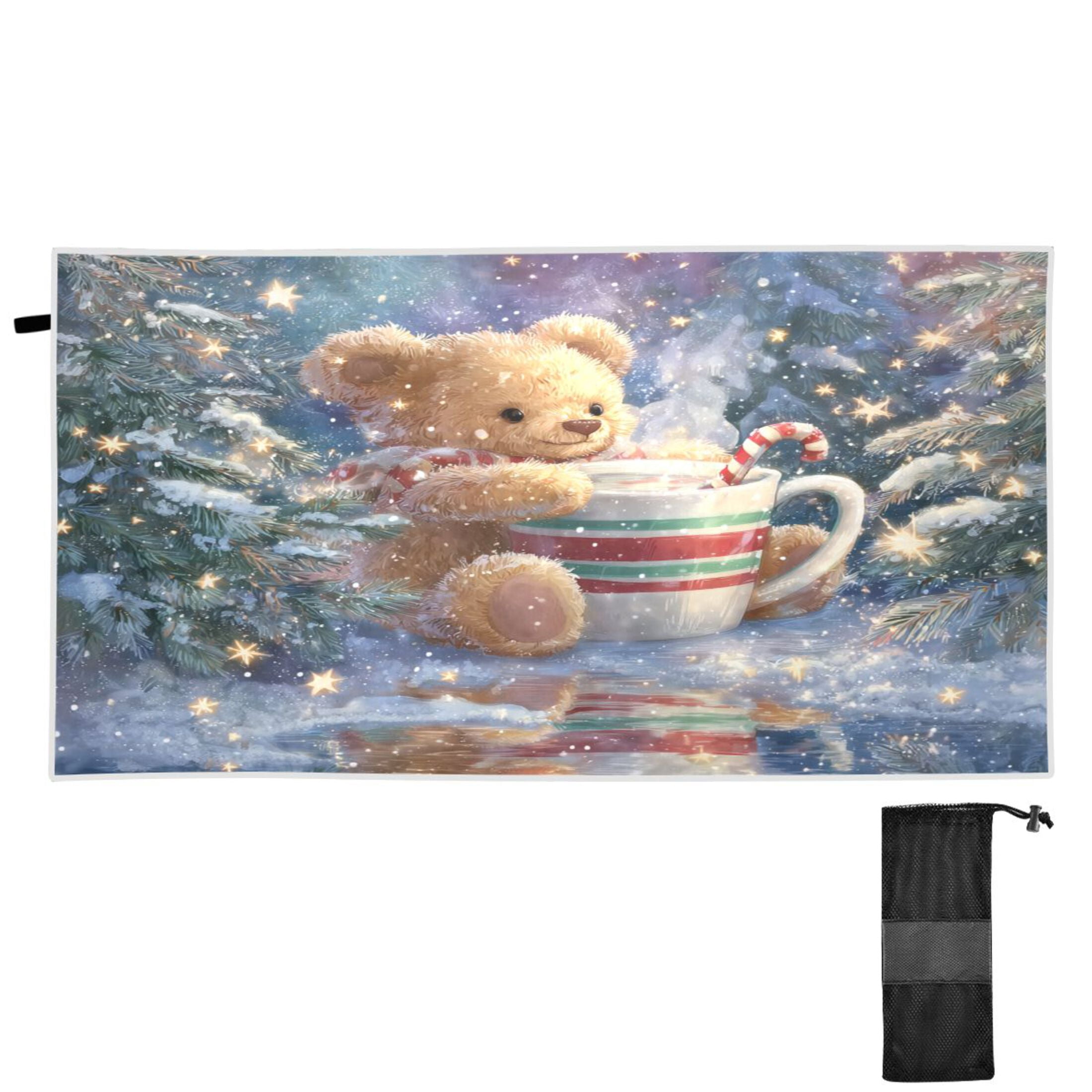 Quick-Dry Beach Towel 30x60in with Storage Bag, Sand Free Microfiber ...
