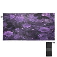 thumbnail image 1 of Quick-Dry Beach Towel 30x60in with Storage Bag, Sand Free Microfiber Towel for Travel, Swimming, Camping Gorgeous Pink Flowers and Butterflies, 1 of 9