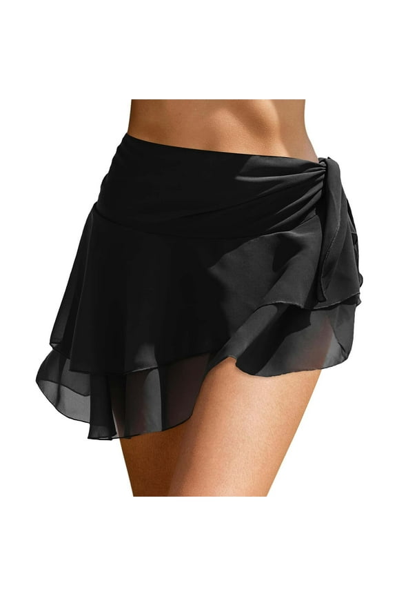 Quick-Dry Beach Towels Sarong For Women Swimsuit Coverup Beach Bathing Suit Chiffon Cover Up Skirt For Swimwear S Xl,Black Women Chiffon Towel S