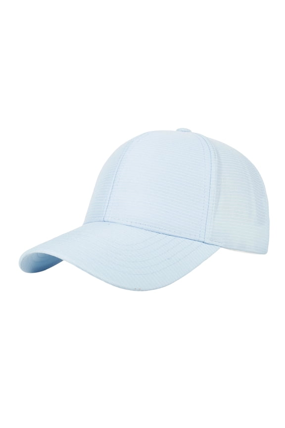Quick Dry Breathable Baseball Cap Sun Protection Adjustable Lightweight Outdoor Sports Athletic Hat for Men Women Light Blue One Size