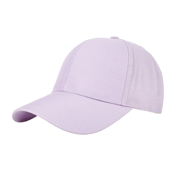 Quick Dry Breathable Baseball Cap Sun Protection Adjustable Lightweight Outdoor Sports Athletic Hat for Men Women Light Purple One Size