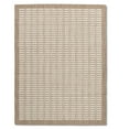 thumbnail image 1 of Quick Dry Brown White Geometric Indoor Outdoor Rug, 1 of 5
