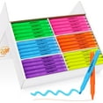 QuickDry Chisel Tip Highlighters 6 Colors 108Count Bulk Pack Adult