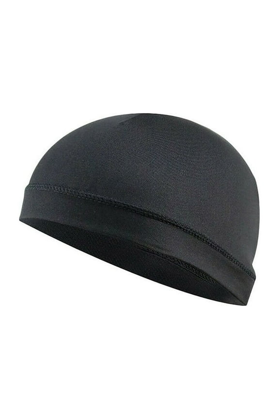 Quick Dry Cycling Cap Black Sports Running Motorcycle Helmet Inner Liner Cap Moisture Wicking Cooling Outdoor Sport Hat