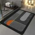 thumbnail image 1 of Quick-Dry Diatomite Bath Mat Non-Slip Absorbent Floor Mat for Bathroom Shower Sink Toilet Area, 1 of 8