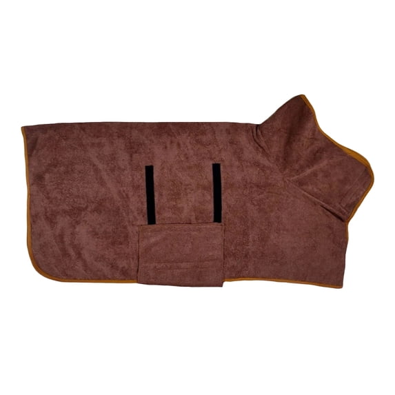 Quick Dry Dog Bathrobe, Super Absorbent Microfiber Pet Drying Coat, Adjustable Soft Bathing Towel for Dogs