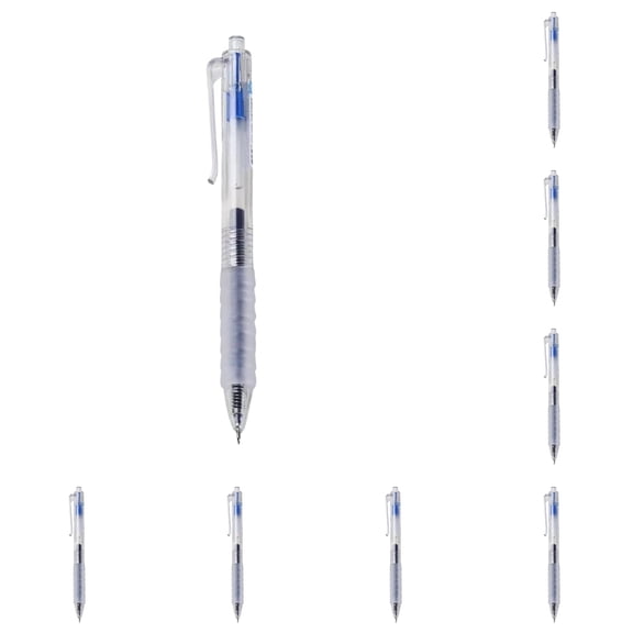 Quick Dry Gel Pen 0.5mm Fine Point Tri Color Black Red Blue Smooth Writing