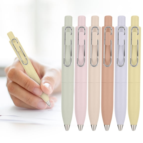Quick Dry Gel Pen Retractable(Random Color), 5ml High Capacity Dense Ink Liquid Ink Pen, High Appearance Aesthetic Pocket Pen for Journaling, Office, Sch-l - Smear Proof, No Smudge (Black Ink)
