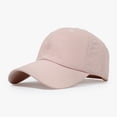 thumbnail image 1 of Quick Dry Hat Athletic Baseball Cap Lightweight Running & Golf Cap for Women Men Pink One Size, 1 of 3