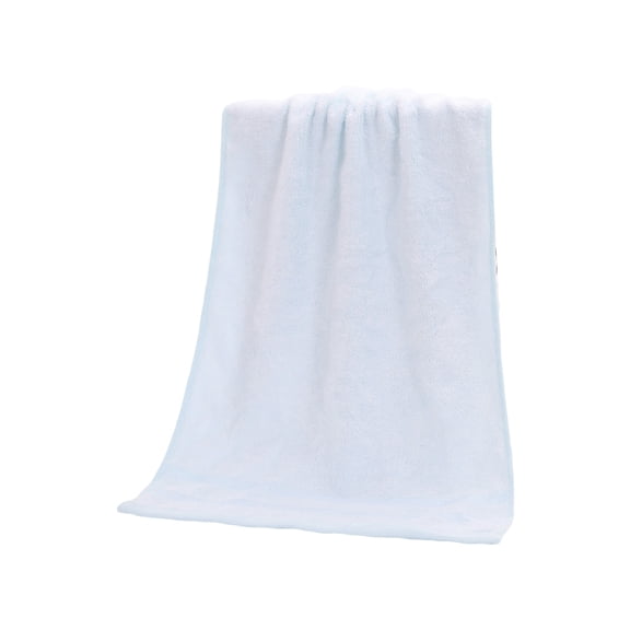 Quick Dry Lightweight Microfiber Bath Towel Highly Absorbent Moisture Wicking For Bathroom Gym Travel Bath Towels (Light Blue, 30*14 In)