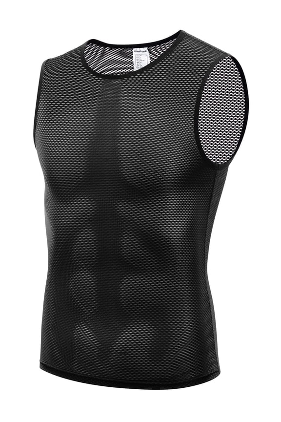 Quick Dry Men's Cycling Base Layer Sleeveless Biking Jersey Bicycle Tops Sports Vest Breathable Bike Undershirt