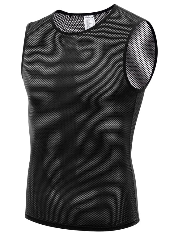 Quick Dry Men's Cycling Base Layer Sleeveless Biking Jersey Bicycle Tops Sports Vest Breathable Bike Undershirt