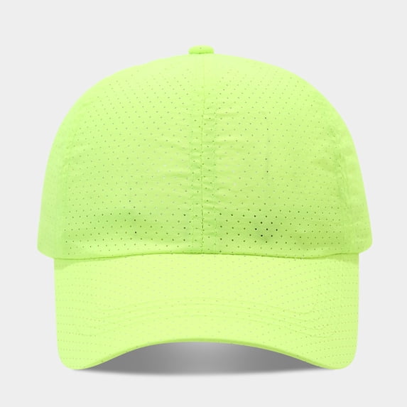 Quick Dry Mesh Baseball Cap, Breathable Sport Running Hat for Men and Women, Adjustable Sun Hat for Hiking, Cycling, Fishing, and Outdoor Activities Light Green