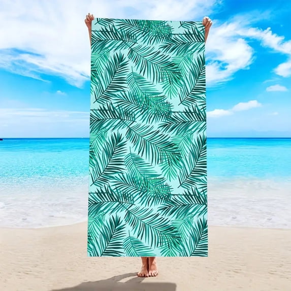 Quick Dry Microfiber Beach Towel, Sand Resistant & Lightweight, Extra Large 59x29.5 Inches for Travel, Camping, Pool - Soft Absorbent Portable