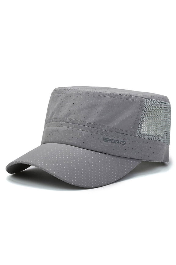 Military Hats For Men Summer Flat Top Baseball Caps Women Outdoor Army Cap Mesh Breathable casquette Militaire Mesh Military Cap Summer Army Hats for Men Quick Qry Short Bill Hat Cadet Cap