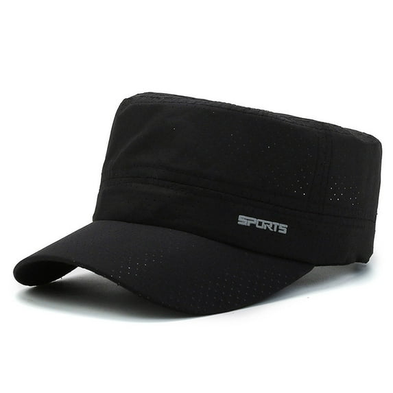 Quick Dry Military Hats For Men Summer Flat Top Baseball Caps Women Outdoor Army Cap Mesh Breathable casquette Militaire Mesh Military Cap Summer Army Hats for Men Quick Qry Short Bill Hat Cadet Cap