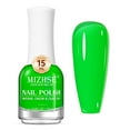Quick Dry Nail Polish Neon Green Bright Nail Polish Air Dry Fast, 15ml