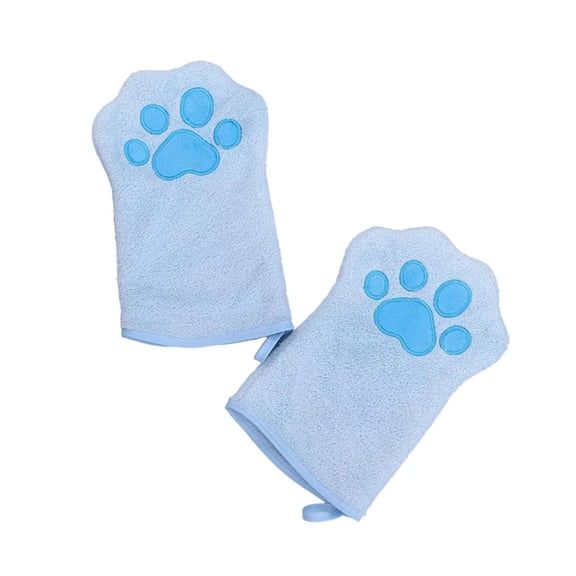 Quick Dry Pet Glove Towel with Grip Ideal for Dogs Post Bath Comfort Easy Cleaning And Water Absorption