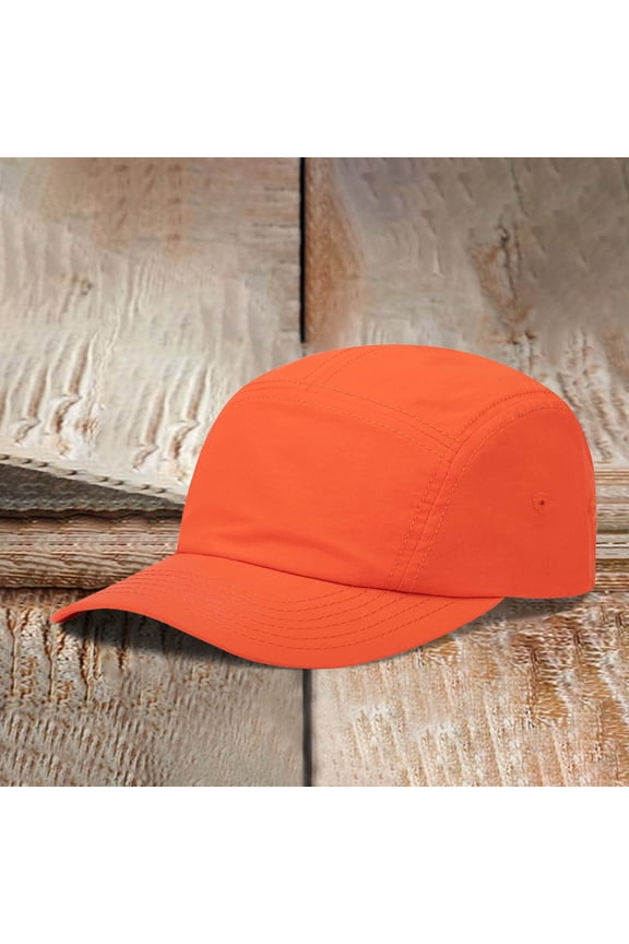 Quick Dry Running Hat Adjustable Cooling Baseball Hat Breathable Sport Cap (Orange One Size)