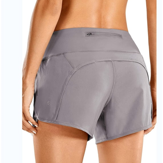 Quick Dry Running Spandex Shorts with Pockets - Jogging Yoga Pilates Sports Shorts - Womens Lightweight Gym Athletic Workout Shorts Liner