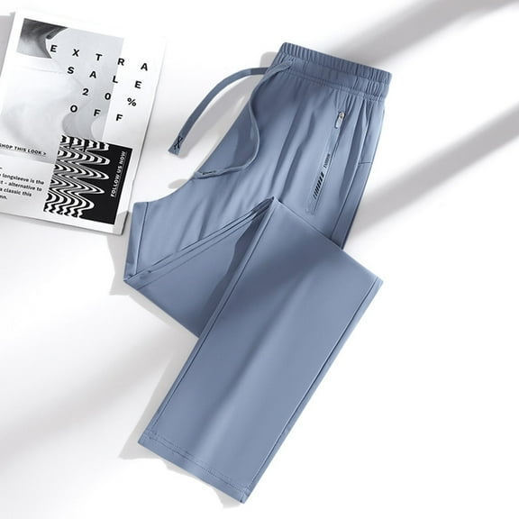 Quick Dry Stretch Active Pants for Women Relaxed Fit Breathable Hiking Pants Cooling Ice Silk Sweatpants with Zip Pocket June 16—don't forget!