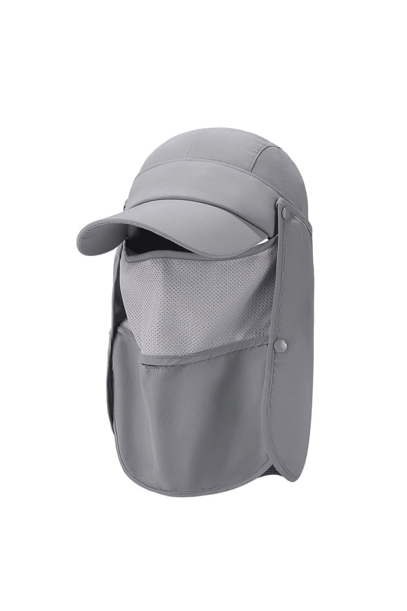 Quick Dry Sun Hats for Men UV Protection Baseball Cap with Remova Face Neck Flap Breatha Summer Balaclava