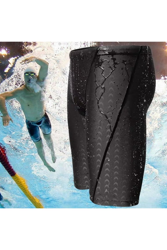 Quick Dry Swim Jammers for Men, Shark Grain Men Swim Trunks Swimsuit Bathing Suits XL