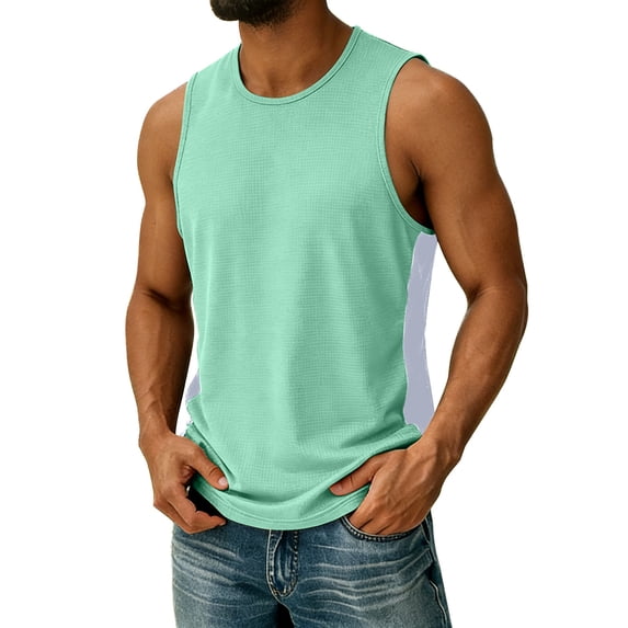 Quick Dry Tank Top Men Sports Sleeveless Stretch Fashion Undershirts Casual Workout Gym Tank Top