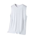 thumbnail image 1 of Quick Dry Tee Shirts for Womens Round Neck Tee Sleeveless Shirts Athletic Stretch Ultra Soft Textured Blouses Light Breathable Camisole Vest Beach Gym Workout Running Casual Blouses 2025, 1 of 3