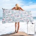 thumbnail image 1 of Quick Dry Towel Llama Alpaca Seamless Pattern Quick Dry Microfiber Soft And Absorbent Bath Towel Outdoor Travel Oversized Beach Towel For Adults Kids, 1 of 6