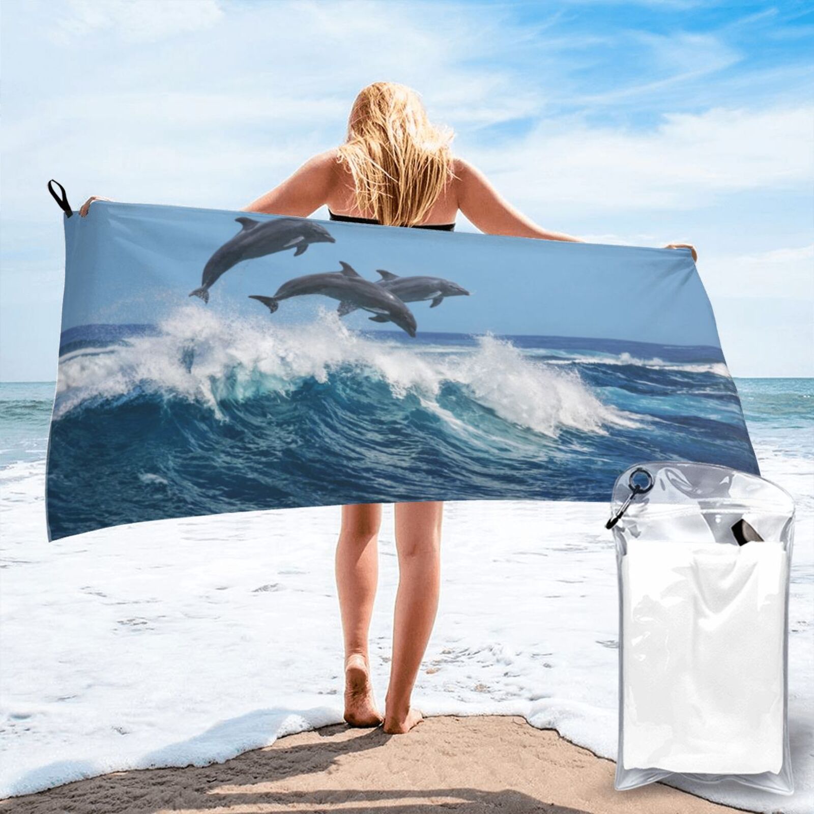 Quick Dry Towels for Camping Travel Bath Towels Beach Towel Blanket 27.