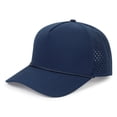 thumbnail image 1 of Quick Dry Water Resistant Perforated Mesh Baseball Cap, Adjustable Snapback Sports Ball Hat Breathable Outdoor Golf Running Headwear for Men Navy, 1 of 3
