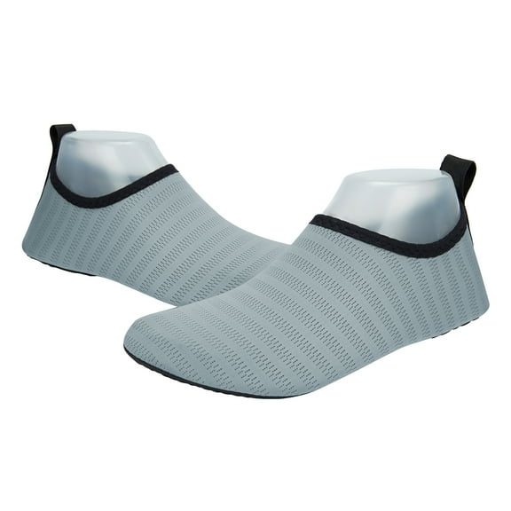 Quick-Dry Water Socks Barefoot Shoes for Water Sports Yoga Exercise Men Women, Gray