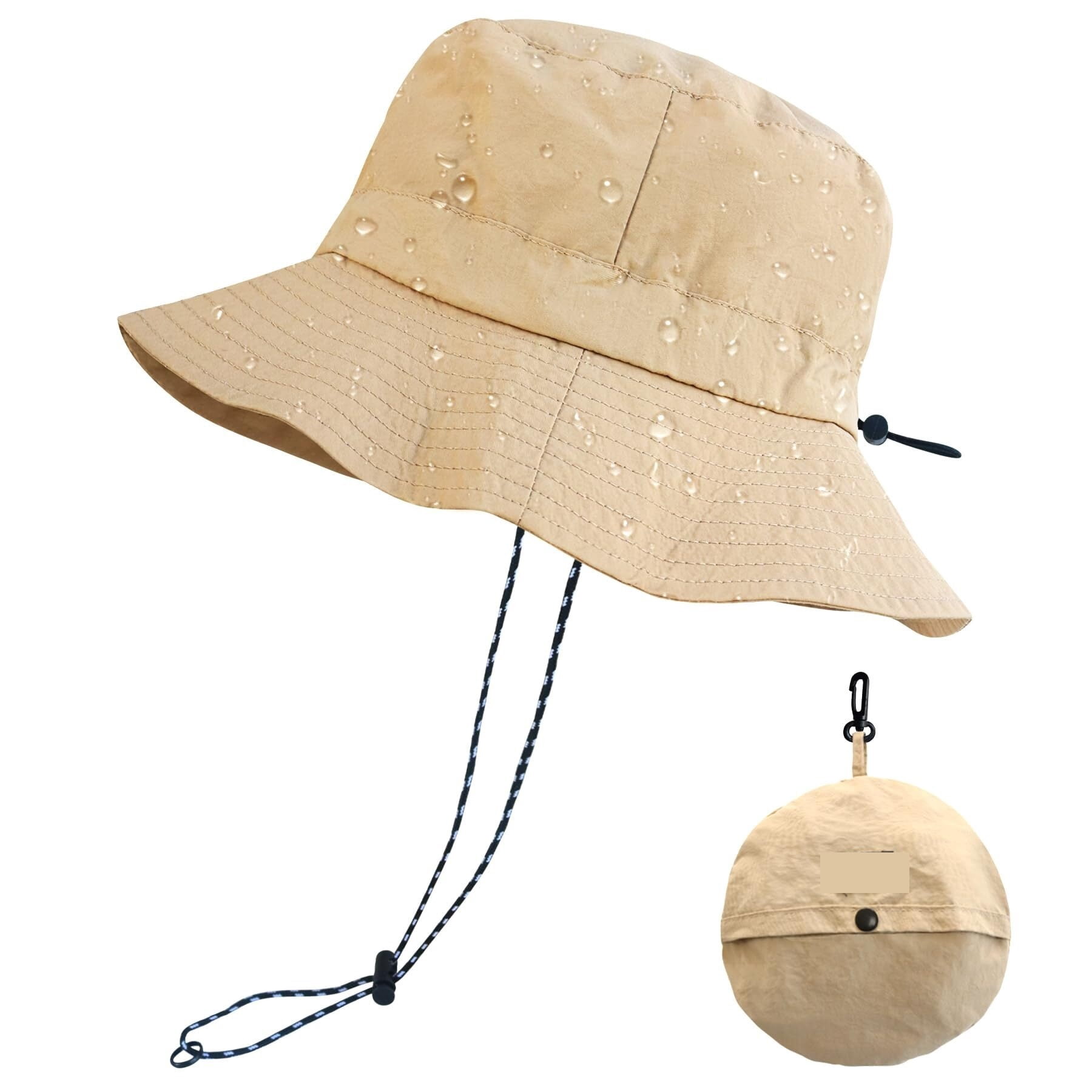 Women\'s Large Bucket Hats with Detachable Chin Strap Quick Dry Water Resistant Waterproof Bucket Hat for Men Women Quick Dry Sun Jamaica | Ubuy main image 3
