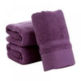 thumbnail image 1 of Quick Dry towel, Bathroom Hand towel, 14X30 in, Purple Solid Microfiber Drying towel, Moisture Absorption, Daily Household Use, 1 Pc, 1 of 5