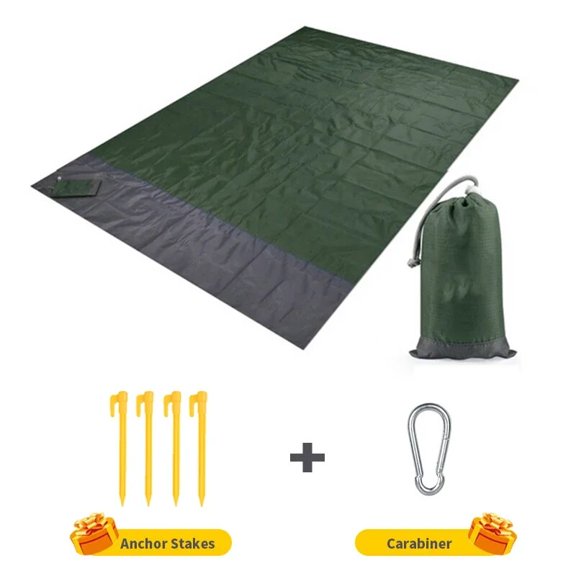 Quick-Drying Beach Blanket with Sandproof 200 X Beach Mat 140cm; Typpkmm
